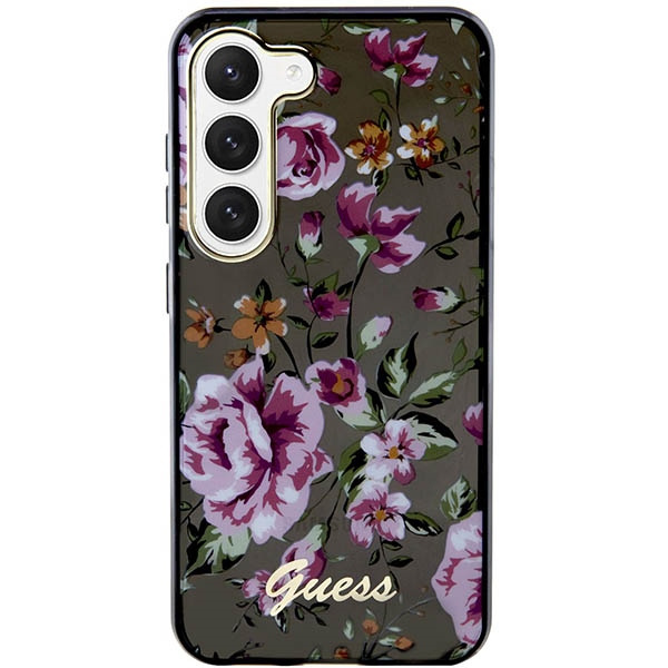 Etui Guess Guhcs23shcfwsk S23 S911 Czarny/black Hardcase Flower Collection Case
