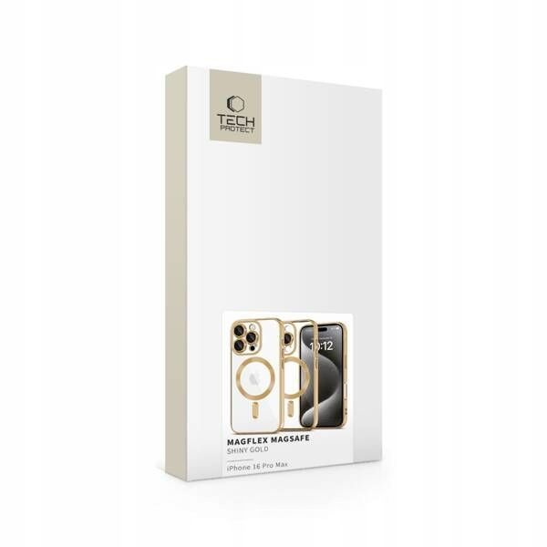 ETUI TECH-PROTECT MAGFLEX MAGSAFE IPHONE 16 PRO MAX SHINY GOLD
