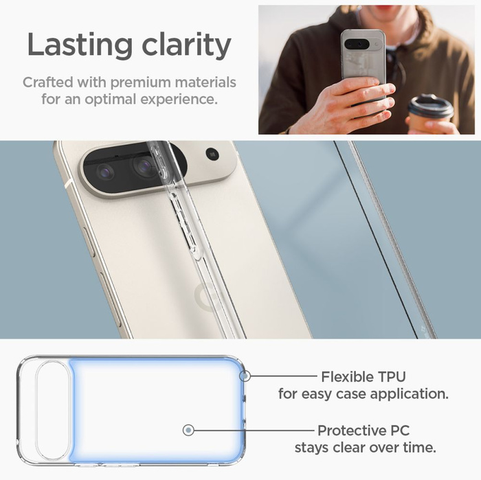 Etui SPIGEN ULTRA HYBRID GOOGLE PIXEL 9 / 9 PRO CRYSTAL CLEAR