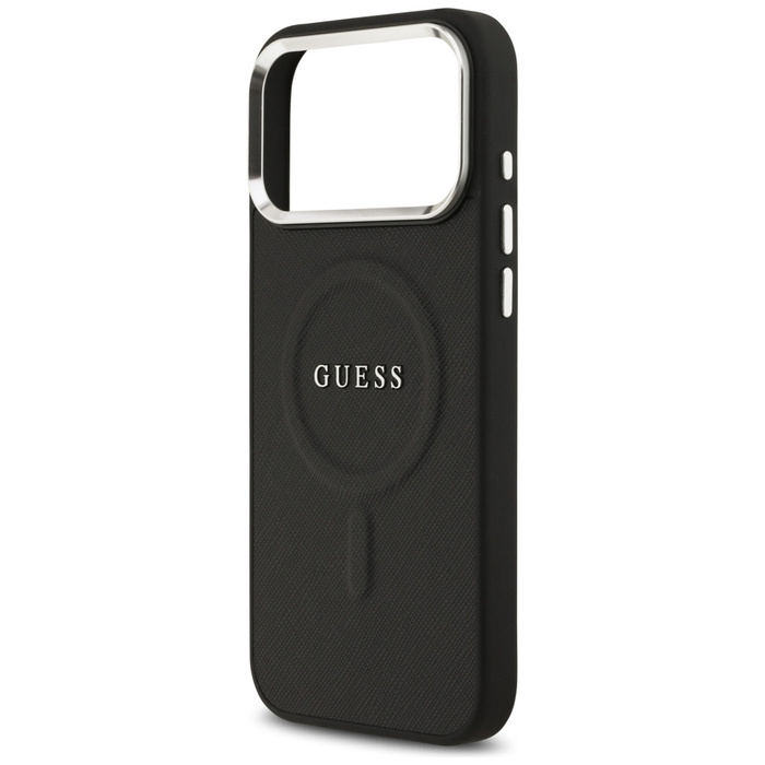 Etui Guess Classic Logo MagSafe do       iPhone 17 Pro Max czarny