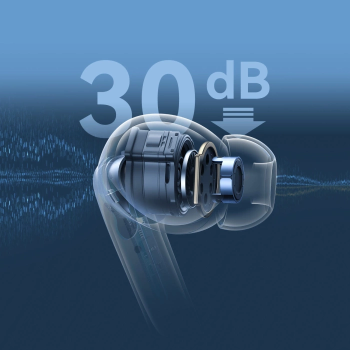 Słuchawki Joyroom Funpods JR-FN2 douszne TWS z Bluetooth 5.4, funkcją ANC i ochroną IP54 - białe