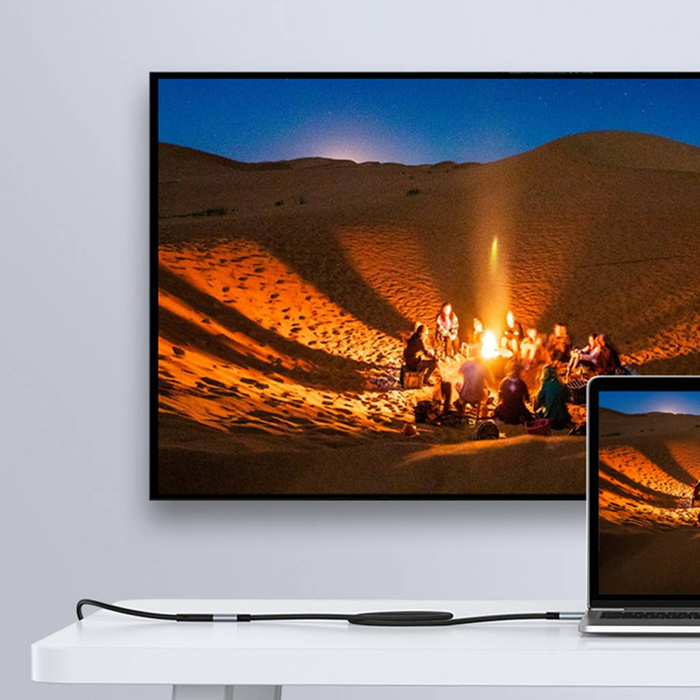 Ugreen kabel przedłużacz USB C 3.1 męski / żeński 10Gb/s 1m szary (US372)