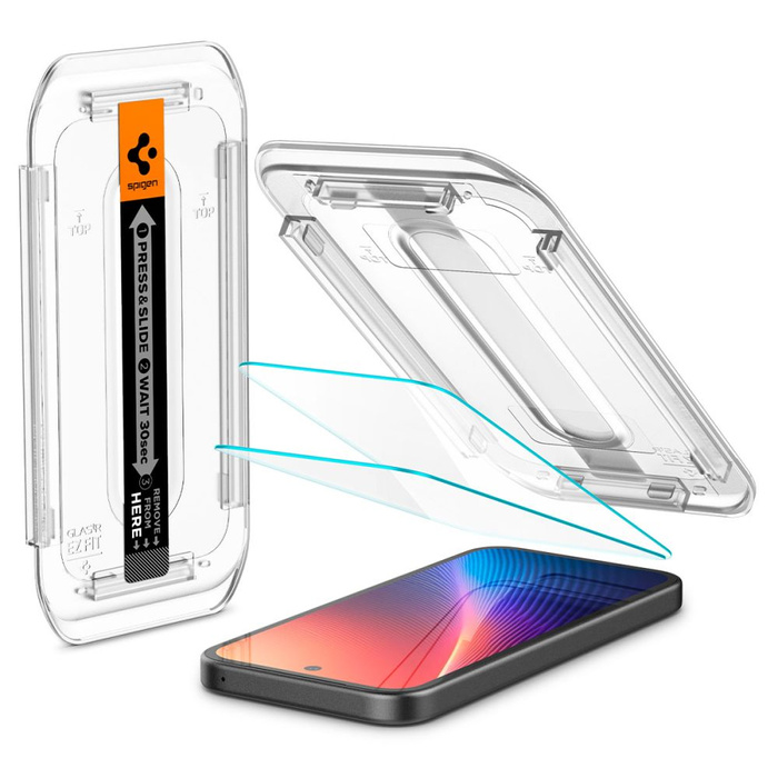 SZKŁO HARTOWANE SPIGEN GOOGLE PIXEL 9A GLAS.TR ”EZ FIT” 2-PACK CLEAR