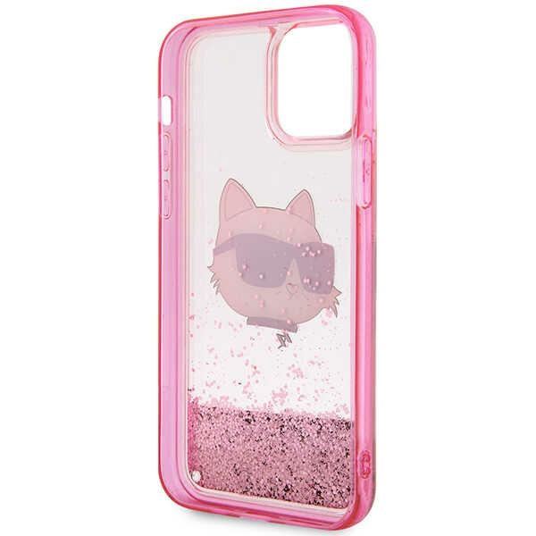 Etui Karl Lagerfeld KLHCP12MLNCHCP iPhone 12/ 12 Pro 6,1" różowy/pink hardcase Glitter Choupette Head Case