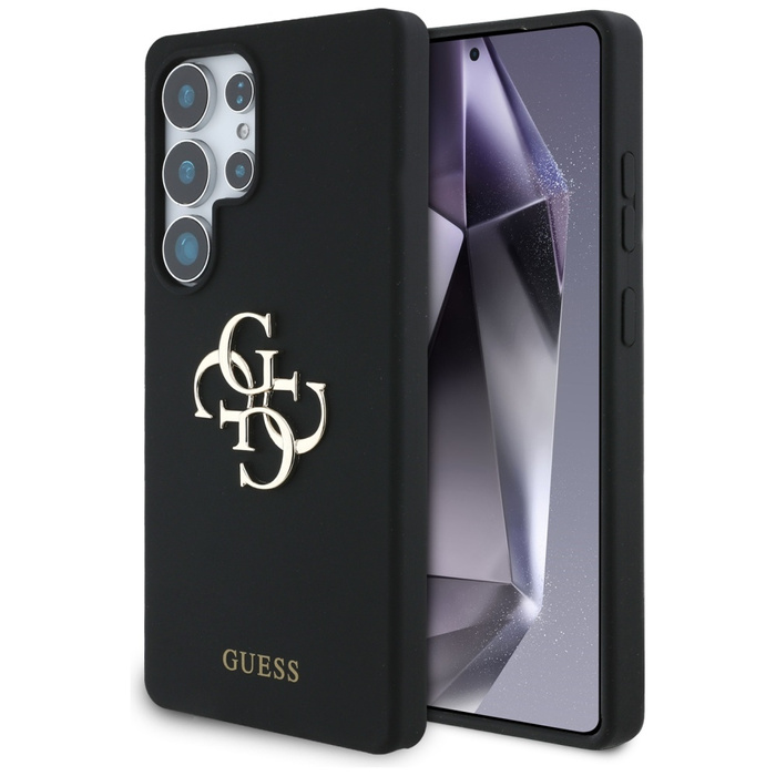 Etui Guess Silicone Big 4G Logo Bottom    Script Samsung Galaxy S25 Ultra czarny