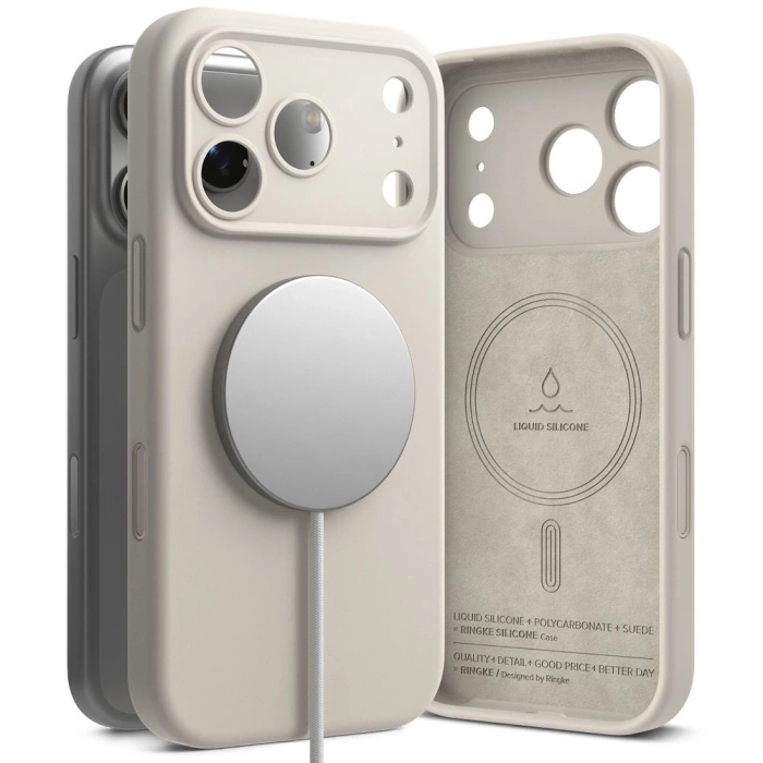 RINGKE SILICONE MAGNETIC MAGSAFE IPHONE 17 PRO MAX STONE