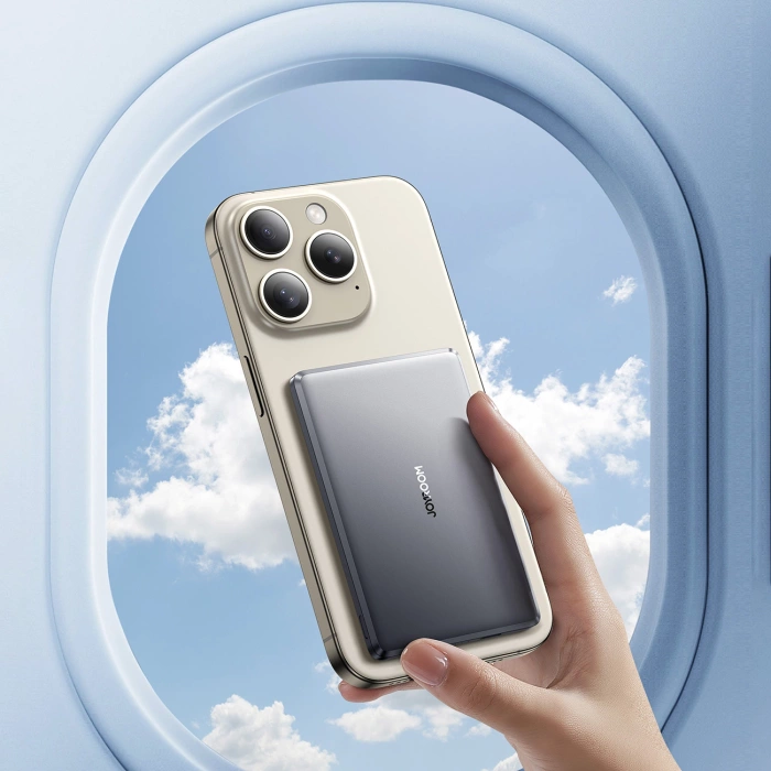 Powerbank Joyroom JR-PBM08 5000mAh 20W z ładowaniem indukcyjnym - szary