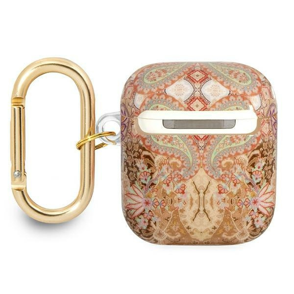 Etui GUESS Apple AirPods Cover Paisley Strap Collection Złoty Case