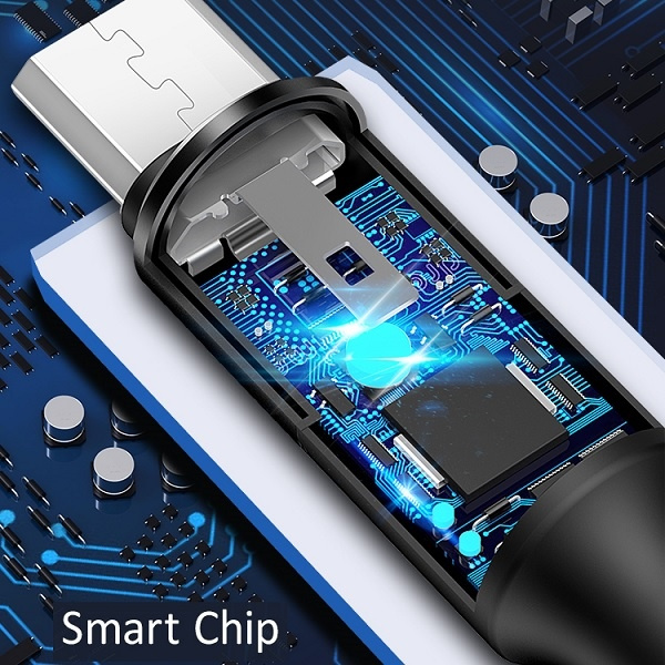 Kabel Pleciony USAMS MicroUSB 2A 1,2m U5 SJ224USB01 US-SJ224 Czarny