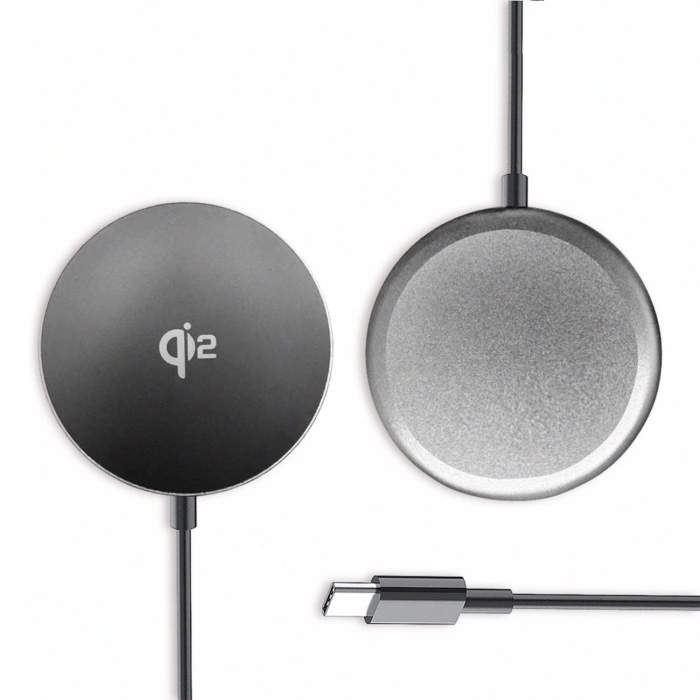 Ładowarka indukcyjna Wozinsky 15W bezprzewodowa Qi2  - czarna