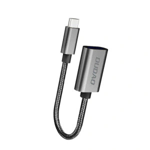 Adapter Dudao L15T OTG przejściówka USB-C - USB-A - szary