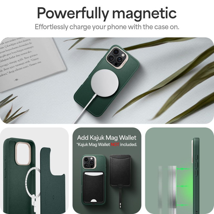ETUI SPIGEN CYRILL KAJUK MAG MAGSAFE IPHONE 16 PRO MAX FOREST GREEN