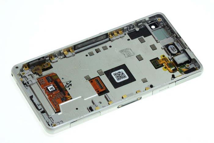 WYŚWIETLACZ SONY Xperia Z1 Compact Grade B Srebrny Z Wadą Oryginal Dotyk