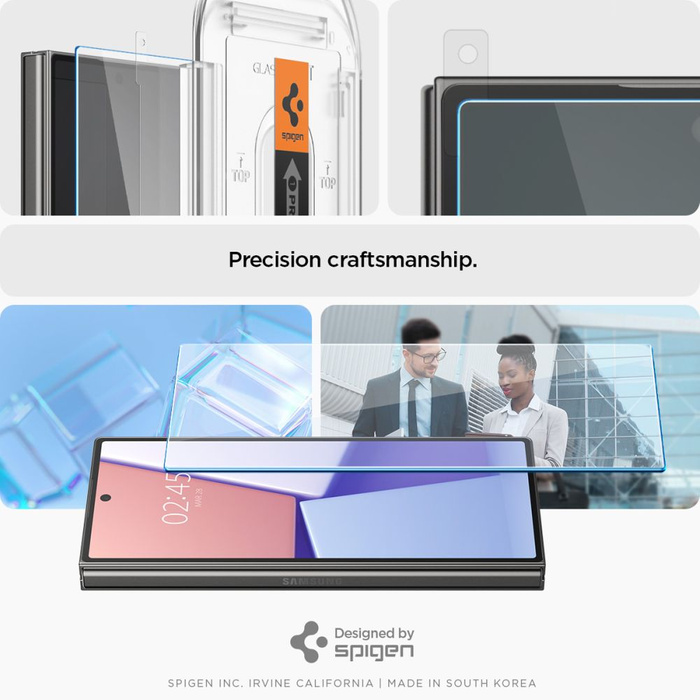 SZKŁO HARTOWANE SPIGEN GLAS.TR ”EZ FIT” 2-PACK GALAXY Z FOLD 6 CLEAR