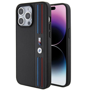 Etui Bmw Bmhcp15l22ppmk Iphone 15 Pro 6.1" Czarny/black Tricolor M Collection Case