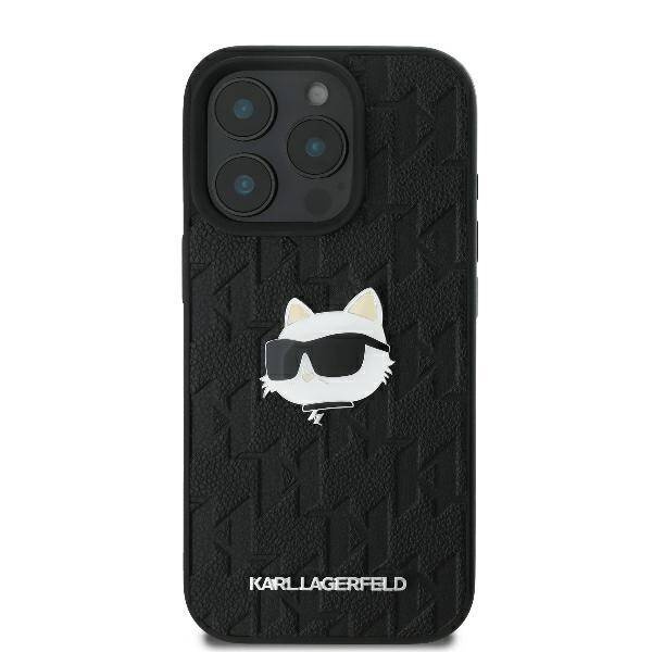 Etui Karl Lagerfeld iPhone 16 Pro Max 6.9" czarny/black hardcase Monogram Choupette Head Pin