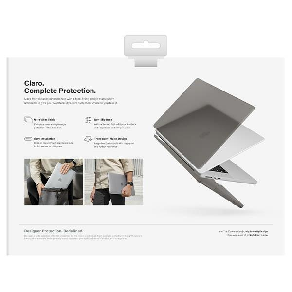 UNIQ etui Claro MacBook Air 13 (2022) szary/smoke grey