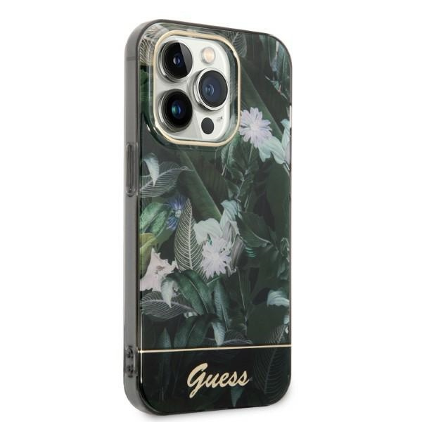 Etui GUESS Apple iPhone 14 Pro Max Jungle Collection Zielony Hardcase