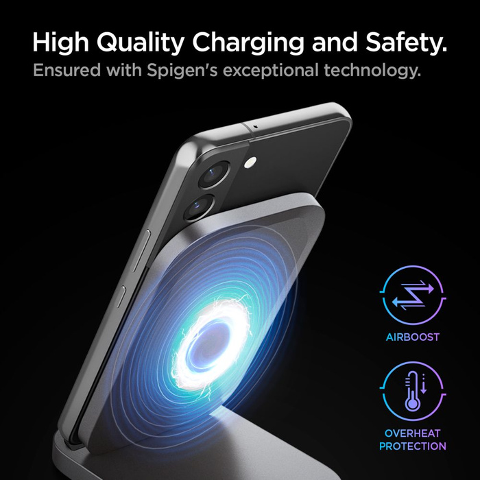 Ładowarka Bezprzewodowa Spigen Pf2102 Arcfield Wireless Charger 15w Black