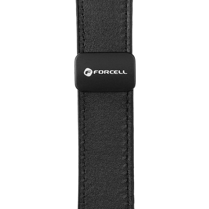 Pasek do Samsung Galaxy Watch Forcell F-Design FS20 magnetyczny skóra ekologiczna 22 mm czarny