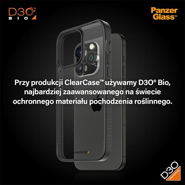 PanzerGlass ClearCase iPhone 15 Pro Max 6.7" D3O 2xMilitary grade czarny/black 1179