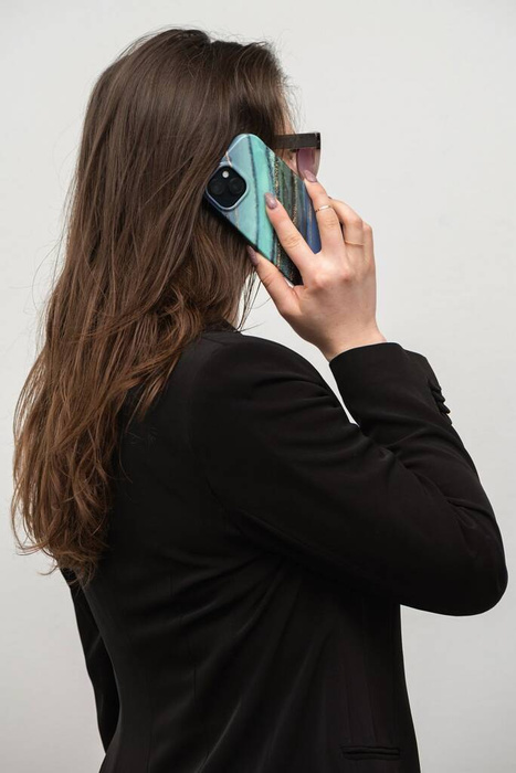 FORCELL F-PROTECT Mirage futerał kompatybilny z MagSafe do IPHONE 15 Plus jade marble