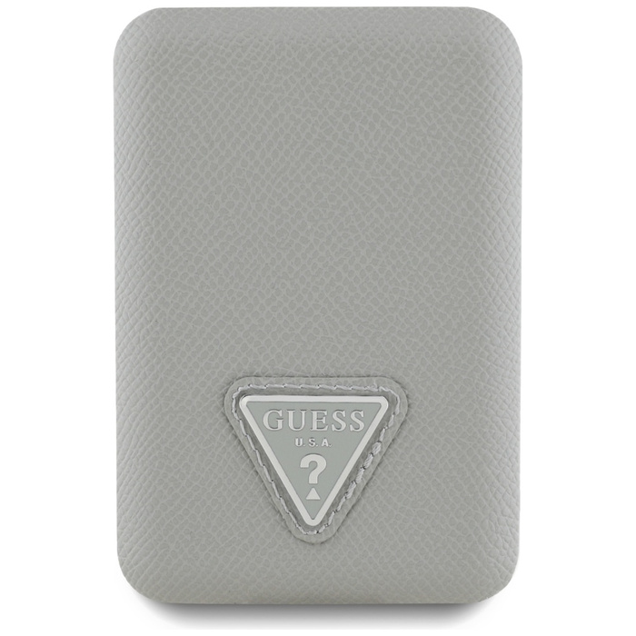 Powerbank indukcyjny Guess Grained       Triangle 5000mAh 15W USB-C MagSafe beżowy