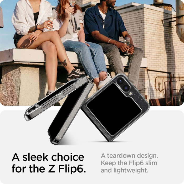 ETUI SPIGEN AIRSKIN SAMSUNG GALAXY Z FLIP 6 / 7 FE GLITTER CRYSTAL