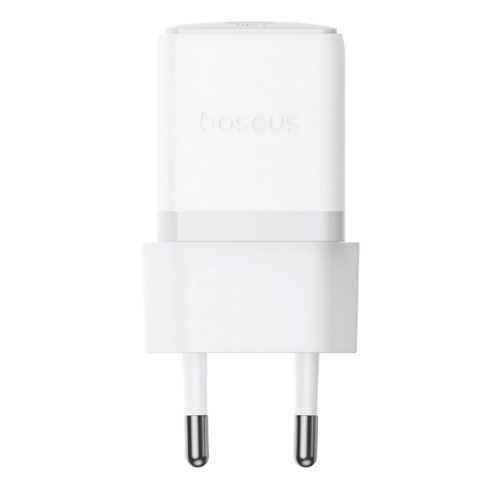 Ładowarka sieciowa Baseus Palm 1C 20W (z kablem Baseus Mini White USB-C 60W (20V/3A) 1m) - biała