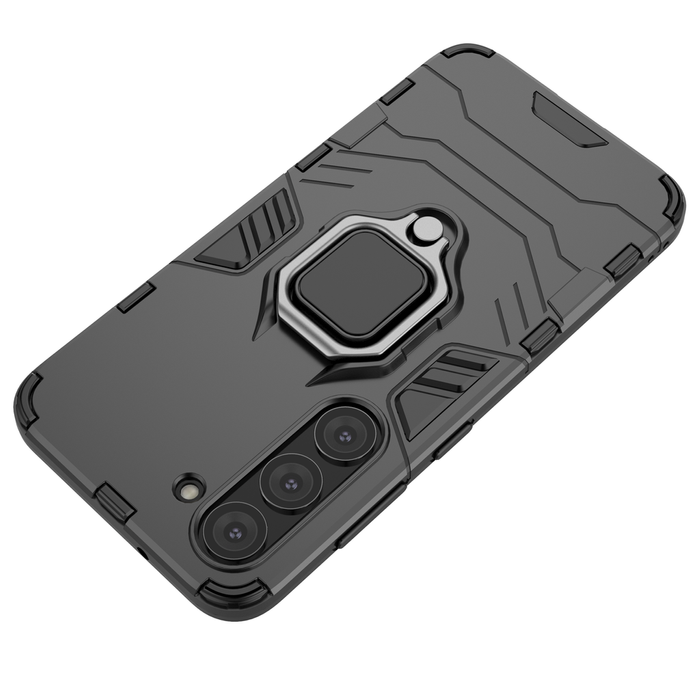 Etui Ring Armor Etui Do Samsung Galaxy S23 Pancerny Pokrowiec Uchwyt Magnetyczny Ring Czarne Case