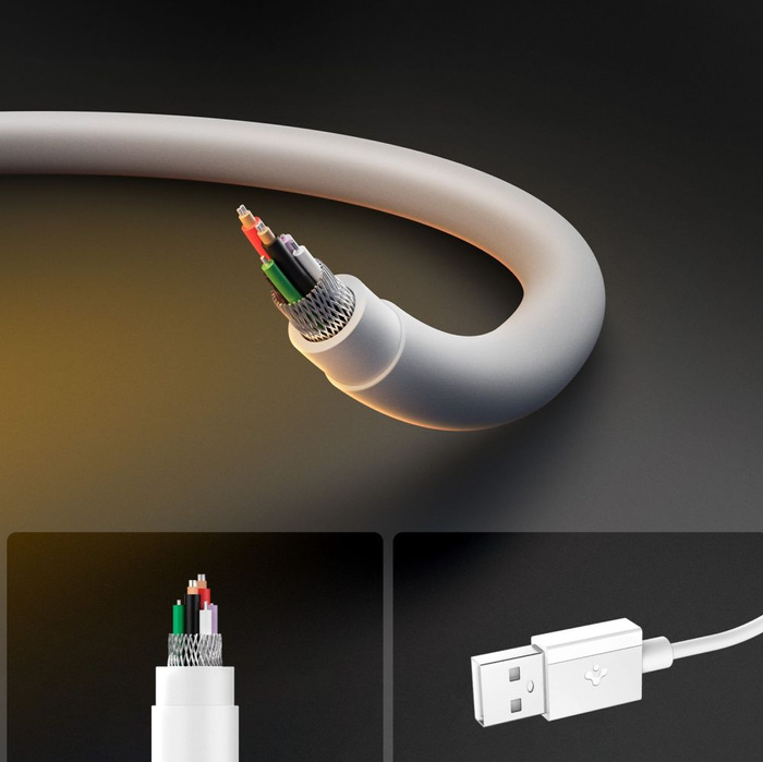 KABEL USB-C SPIGEN EB6010AC ESSENTIAL 60W 100CM BIAŁY