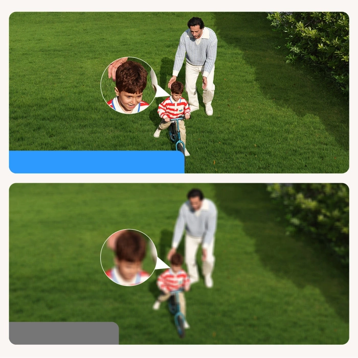 Zewnętrzny zestaw monitoringu Baseus Security N1 Plus Dual 2K (2 kamery) – biały