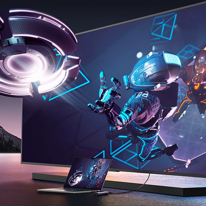 Adapter 1w6 UGREEN CM512 USB-C do 3x USB A 3.0, HDMI, RJ45, PD Converter