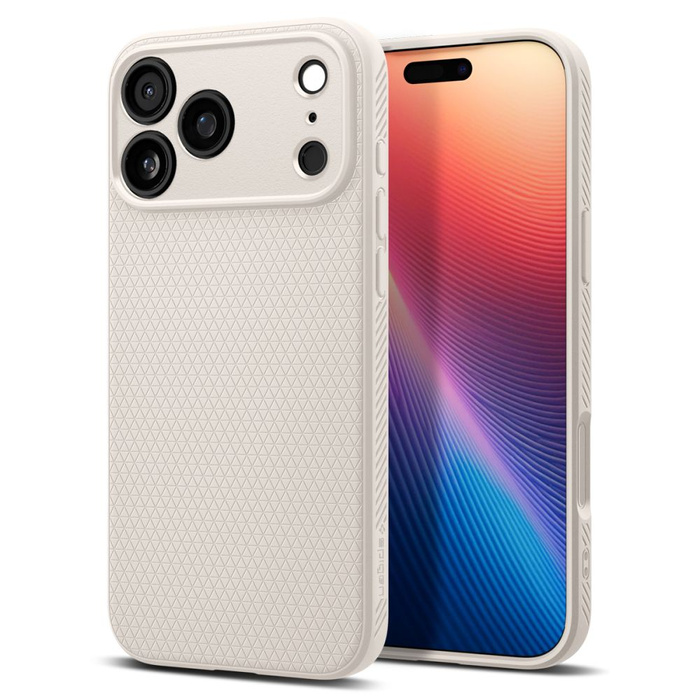 ETUI SPIGEN IPHONE 17 PRO LIQUID AIR NATURAL TITANIUM