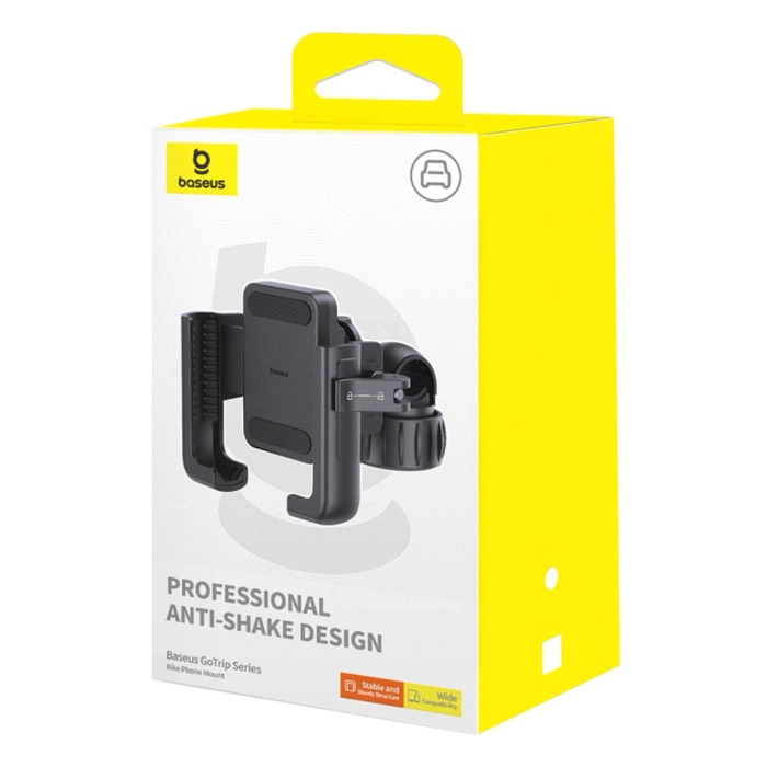 Baseus uchwyt rowerowy GoTrip Series Bike Phone Mount Cluster czarny
