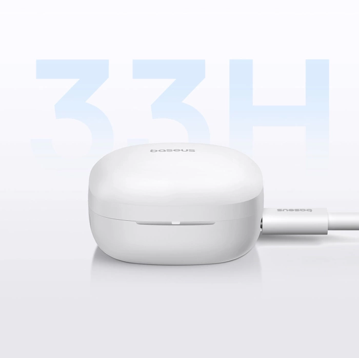 BASEUS słuchawki bezprzewodowe bluetooth TWS E19 białe