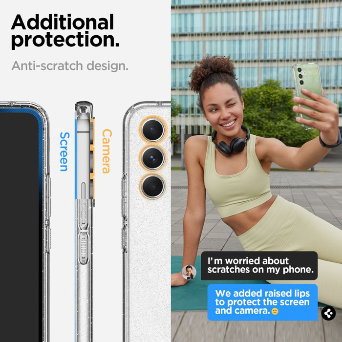 Etui SPIGEN Liquid Crystal Galaxy A54 5G Glitter Crystal