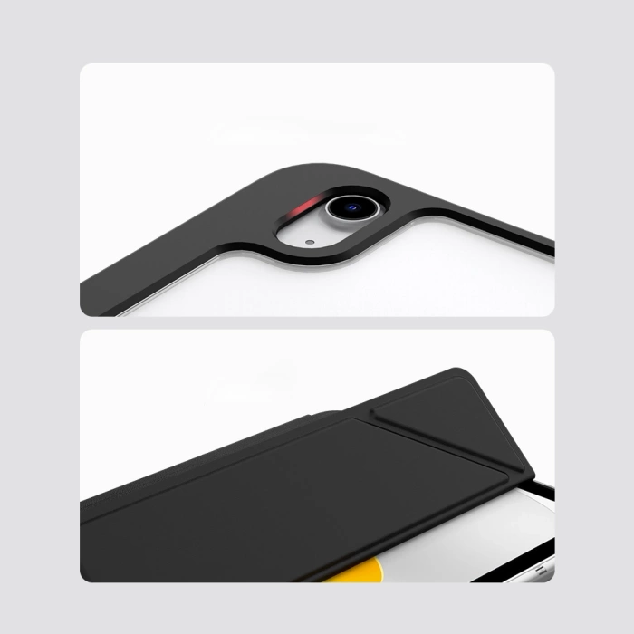 Nillkin Bevel Leather Case etui iPad 10.9'' 2022 (10 gen.) smart cover pokrowiec z klapką podstawka niebieskie