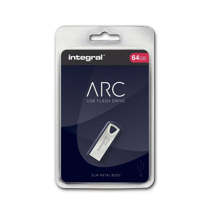 Integral pendrive 64GB USB 2.0 ARC metalowy