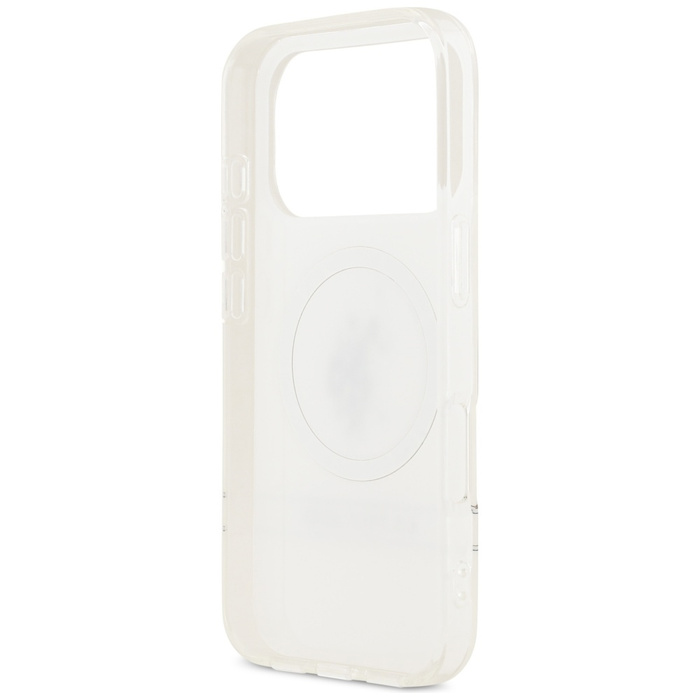 Etui US Polo DH and Bottom Stripe Logo   MagSafe do iPhone 17 Pro biały