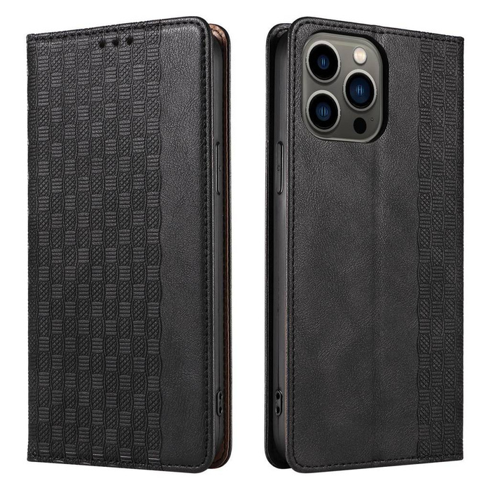 Magnet Strap Case etui Samsung Galaxy S23+ pokrowiec z klapką portfel mini smycz podstawka czarne