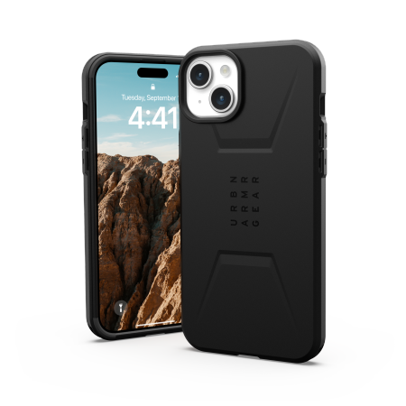 Etui UAG Civilian Magsafe - obudowa ochronna do iPhone 15 Plus kompatybilna z MagSafe (black) Case
