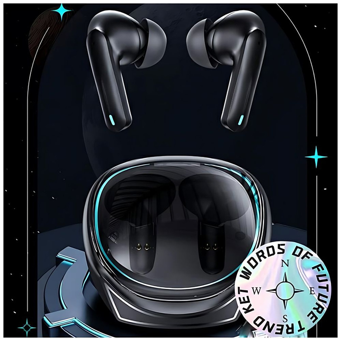 USAMS Słuchawki Bluetooth 5.3 TWS XJ13 series Gaming Earbuds bezprzewodowe czarny/black BHUXJ01 (US-XJ13)