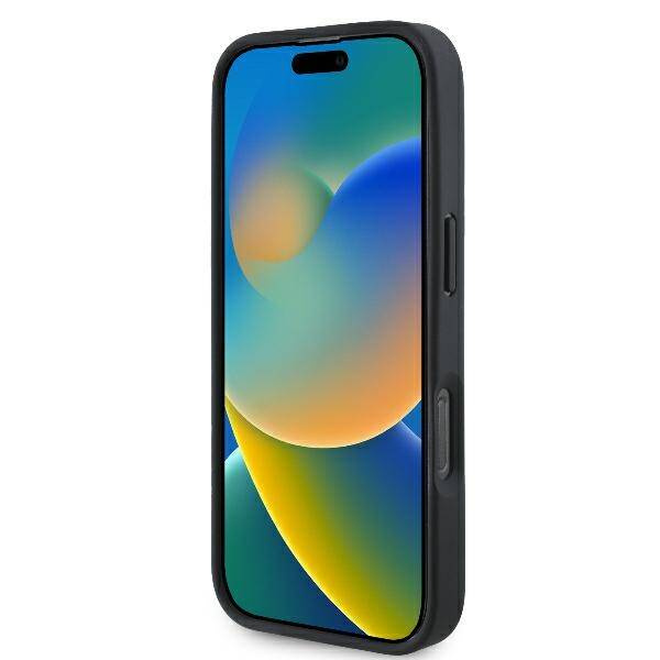 Etui Mercedes iPhone 16 Pro 6.3" czarny/black hardcase Smooth Leather MagSafe