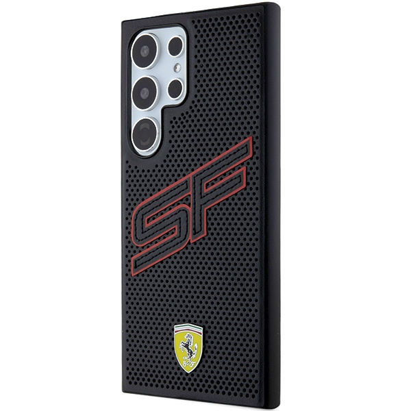 Etui Ferrari FEHCS24LPINK Samsung Galaxy S24 Ultra S928 czarny/black hardcase Big SF Perforated Case