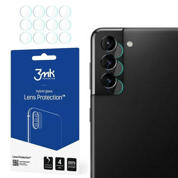 Szkło Hybrydowe 3MK Samsung Galaxy S21 Lens Protect Ochrona Na Obiektyw Aparatu 4szt Glass