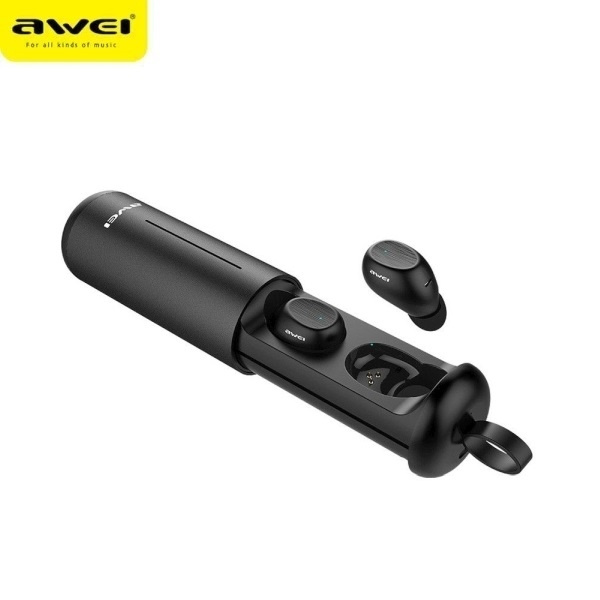 Słuchawki AWEI Bluetooth 5.0 T55 TWS Stacja Dokująca Czarny