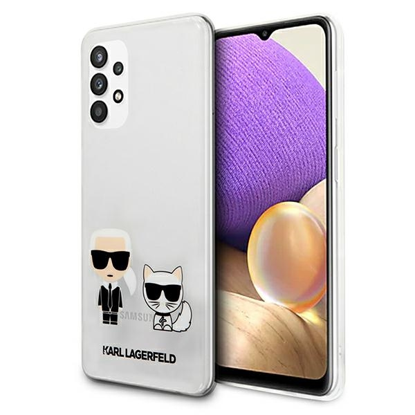 Etui KARL LAGERFELD Samsung Galaxy A32 5G Karl & Choupette Bezbarwny Hardcase