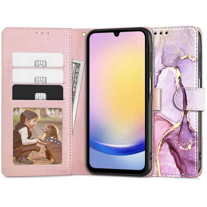 Etui Tech-protect Wallet Samsung Galaxy A25 5g Marble Case