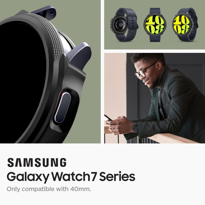 ETUI SPIGEN LIQUID AIR SAMSUNG GALAXY WATCH 7 (40 MM) MATTE BLACK